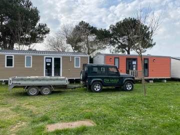 Mise en place d'une aire d'expo de mobil home en Nouvelle Aquitaine